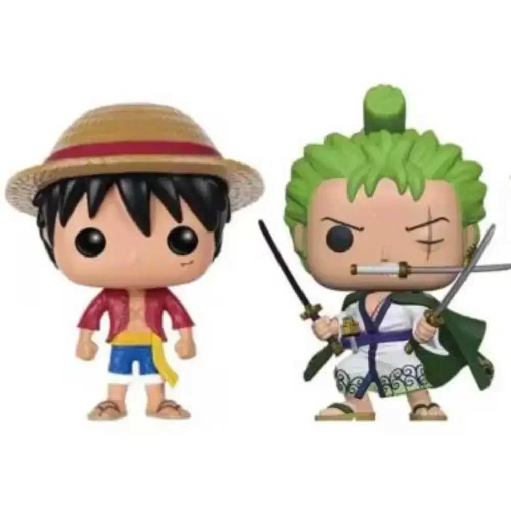 4-piece/set POP integrated pattern Luffy helicopter AISI Luo Luffytaro action pattern series Christmas gift toys W240905