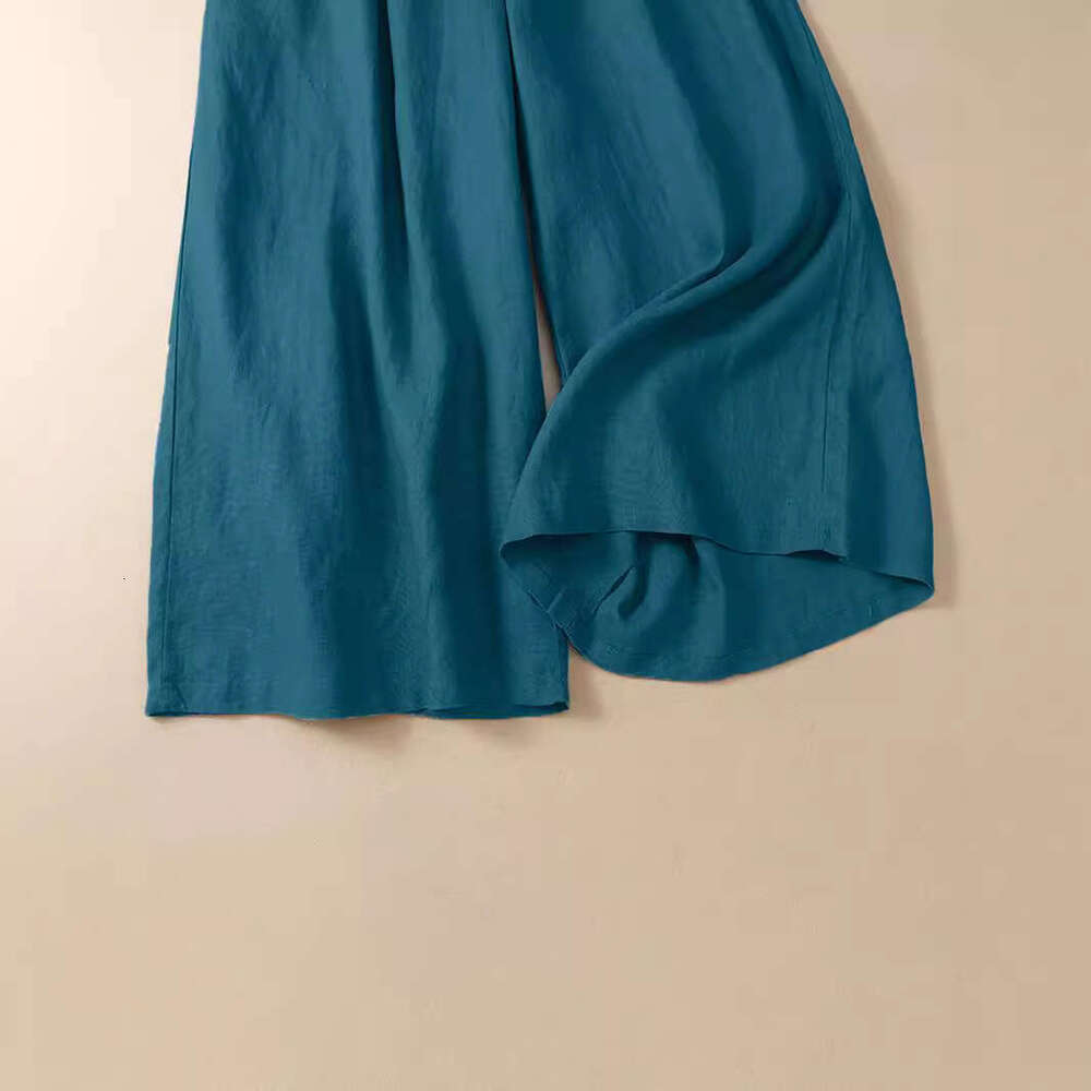 2024 new fashionable high waist slimming wide leg loose casual pants for women