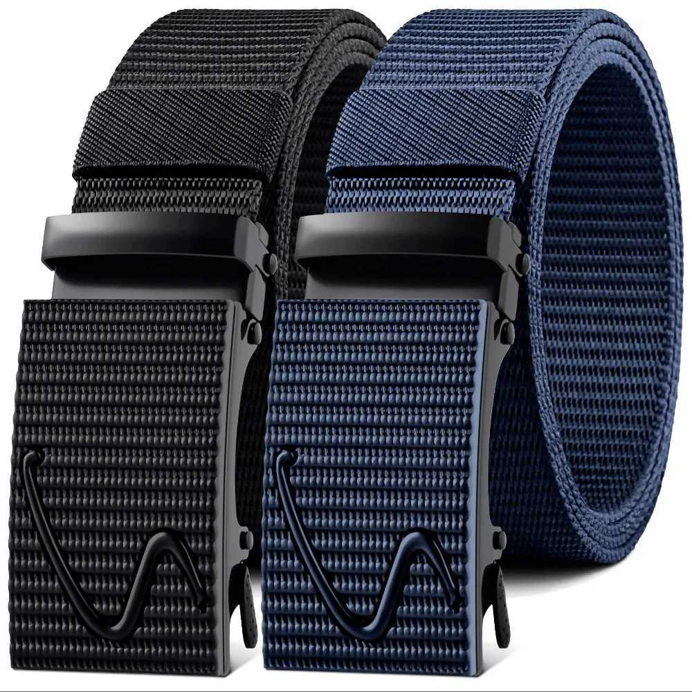 Hot selling mens nylon breathable belt mens denim design belt outdoor tactical belt military famous brand belt womens belt W240905