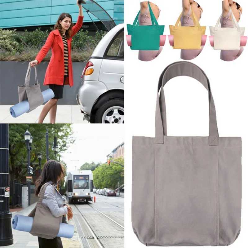 Yoga Mat Handbag Multi functional Yoga Pilates Mat Luggage Large Capacity Washable Lightweight Folding Fitness W240906