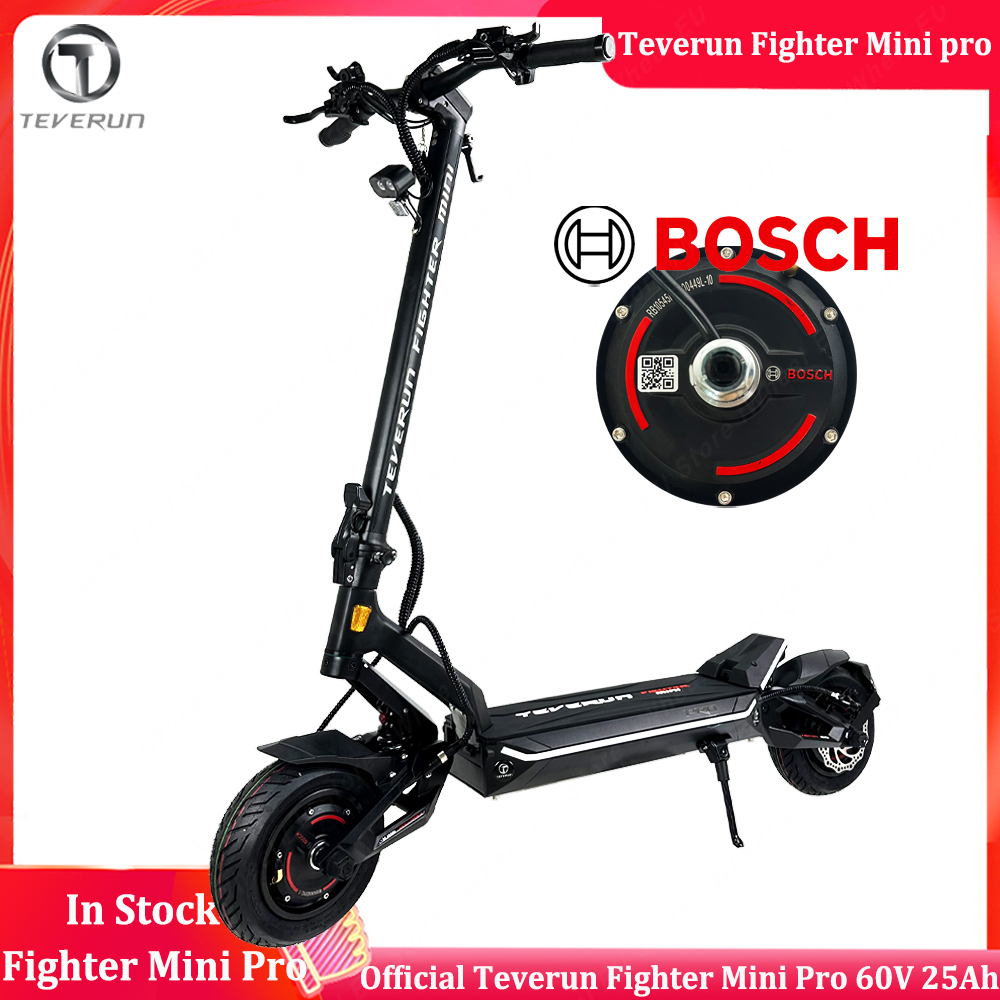 Teverun Mini Pro 60V 25Ah Smart BMS APP Version Inside NFC Lock Bosch Dual Motor 2*1000W Top Speed 65km/h Official Teverun Scooter