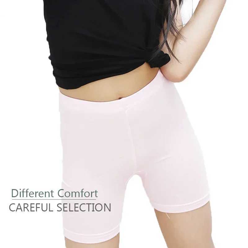 Summer Girls Safety Shorts Underpants Kids Leggings Cotton Solid Underwear Girls Beach Shorts Suitable For Children Ages 2-13 Y240906