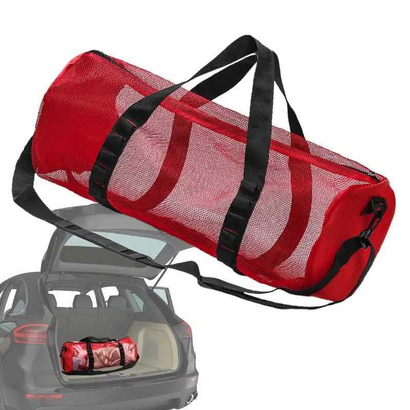 Mesh fitness bag yoga mat bag portable breathable sports bag with adjustable shoulder strap multifunctional inflatable equipment W240906