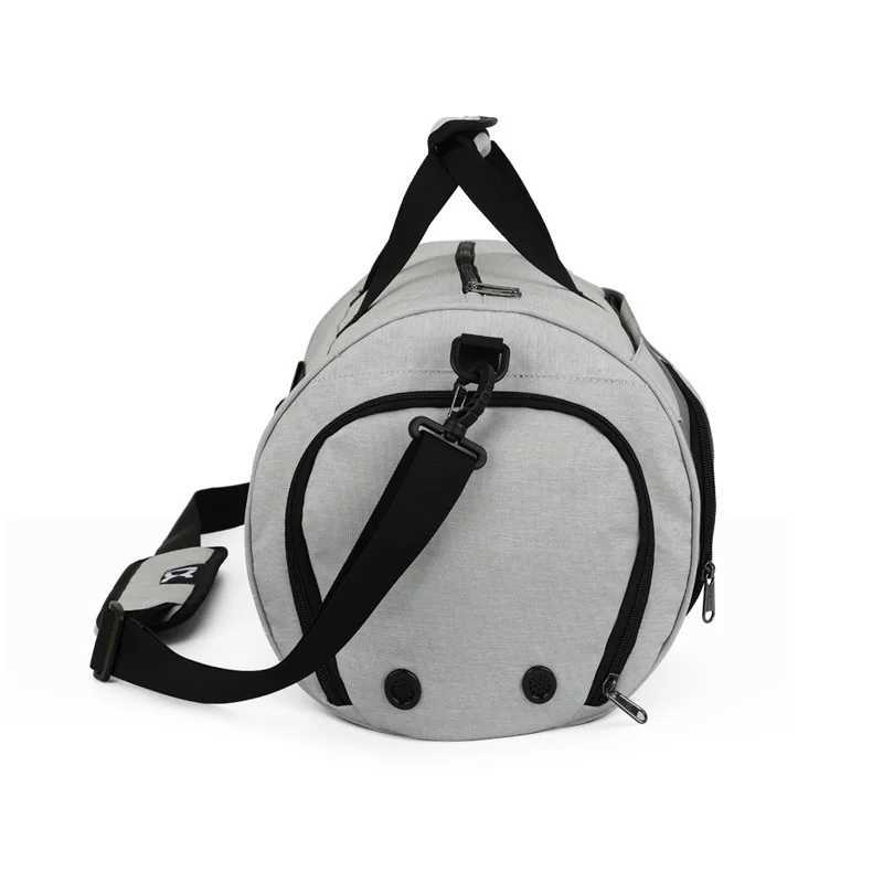 Gym bag mens training bag fitness travel bag outdoor sports swimming womens wet and dry fitness yoga shoes W240906