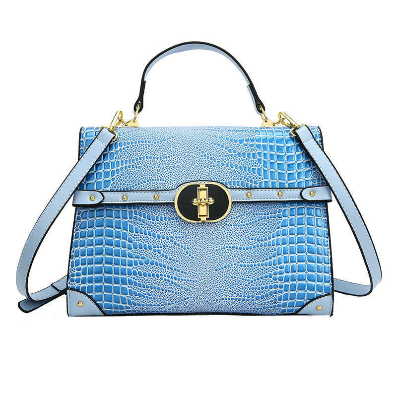 Crocodile Pattern Handbag Women's Bag Trendy Shoulder Bag Large Capacity Crossbody Bag Women's Bag 240915
