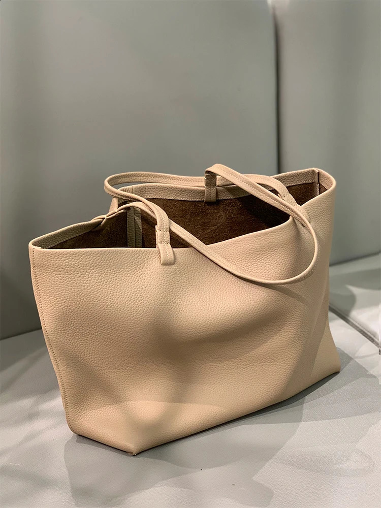 Minimum order quantity high-quality one layer cowhide shoulder shopping bag genuine leather large capacity handbag 240904 ffa9 4