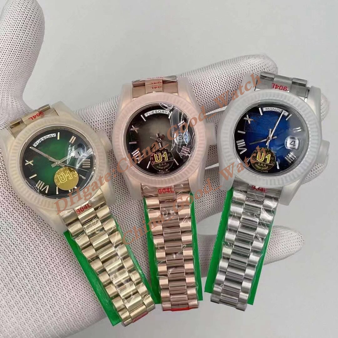 20 styles High-quality New model Date 40mm Men's Watch 228238 228235 228236 U1 Roman dial Automatic mechanical movement Mens Watches U1F Wristwatches