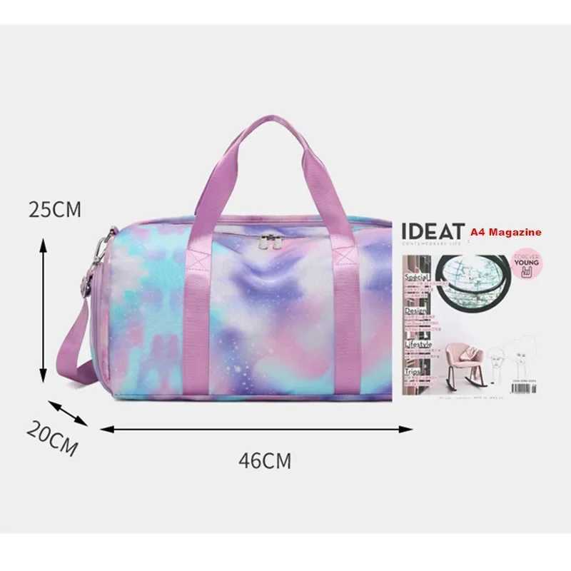 Fitness Bag Womens Travel Academy Fitness Yoga Training Shoulder Bag Set Waterproof Swimming Mens Sports Handbag W240906