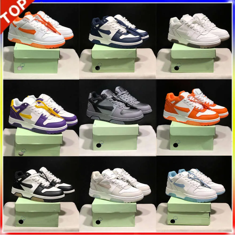 Designer Chaussures décontractées hors du bureau Sneaker Luxury Chaussures pour les hommes Walking Femmes Running Trainers Blanc Noire Navy Bleu