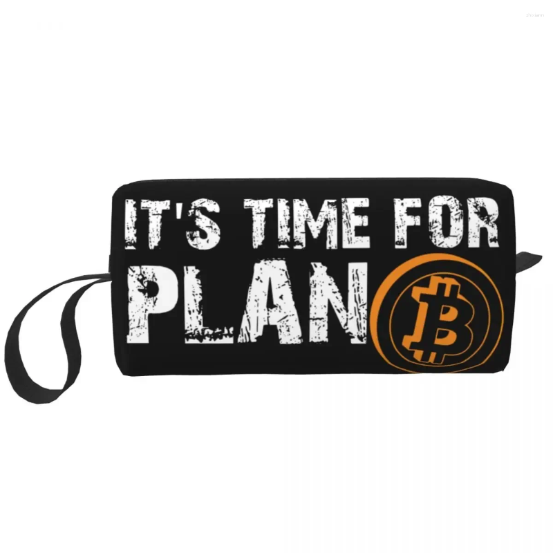 Cosmetic Bags Crypto Magic Travel Bag Cryptocurrency Blockchain Btc Makeup Toiletry Organizer Ladies Storage Dopp Kit fashionable item zhanyishengli