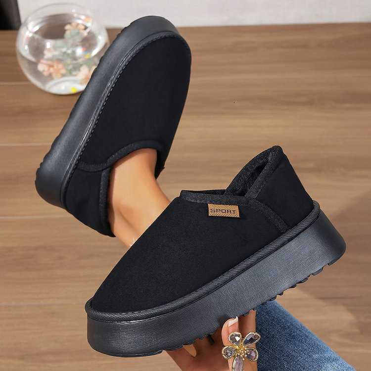 PD new wear thick soled bread shoes female winter thickened 2023 new winter ins warm cotton shoes