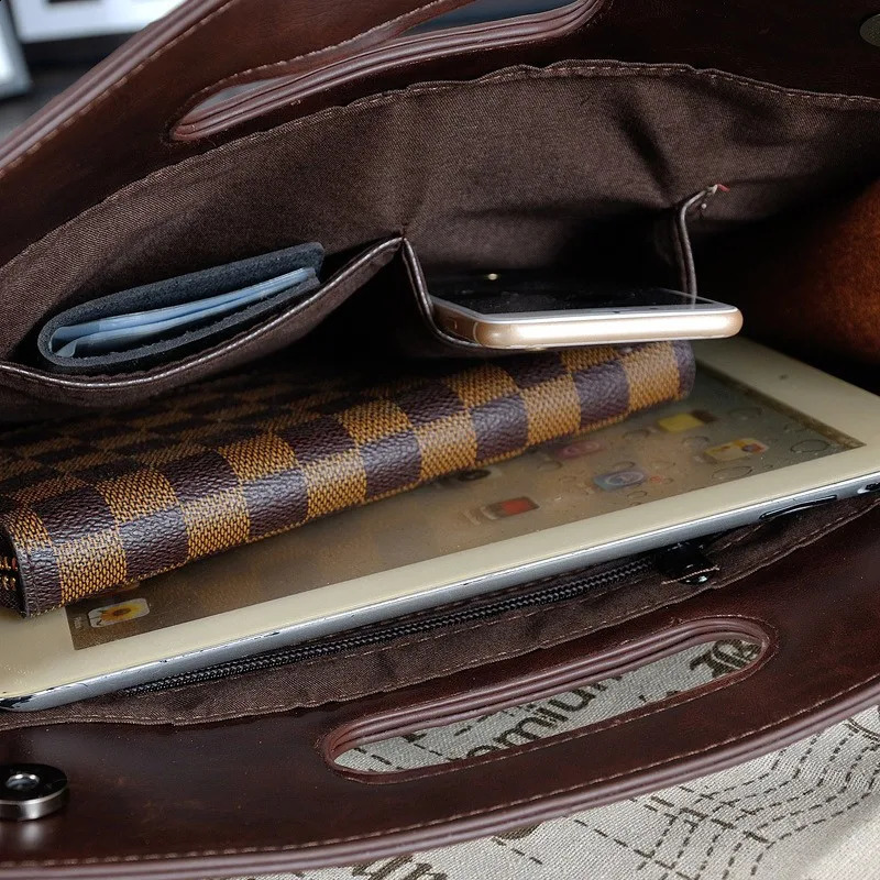 Mens notebook bag mens handbag y briefcase folder womens leather document 240906