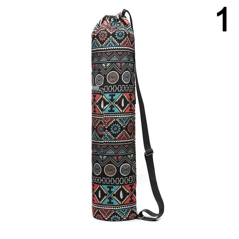 Yoga Mat Handbag Adjustable Shoulder Strap Printing Portable Fitness Exercise Yoga Mat Handbag Fitness Exercise W240906