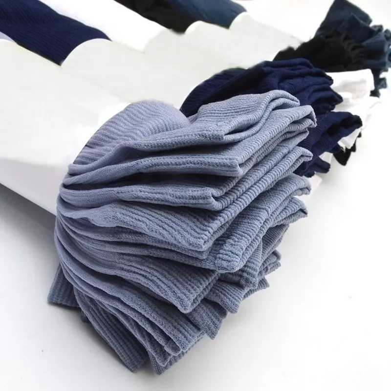 10Pairs Men Socks Bamboo Fiber Middle Tube Socks Summer Spring Thin Breathable Business Men Absorption Deodorant Silk Long Sock Y240906