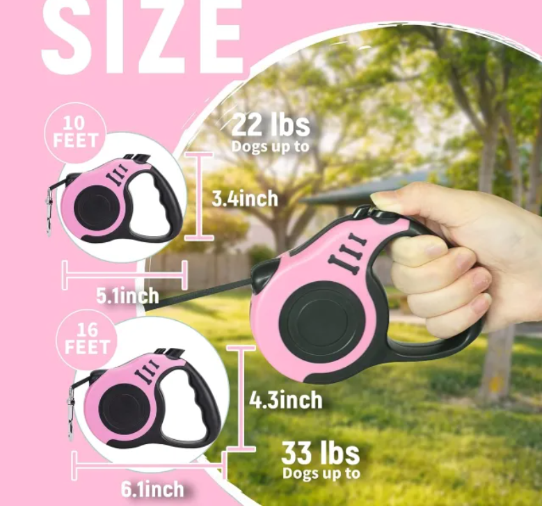 Durable 5M Automatic Retractable Pet Leash Enhanced Safety Feature for Your Canine Companion