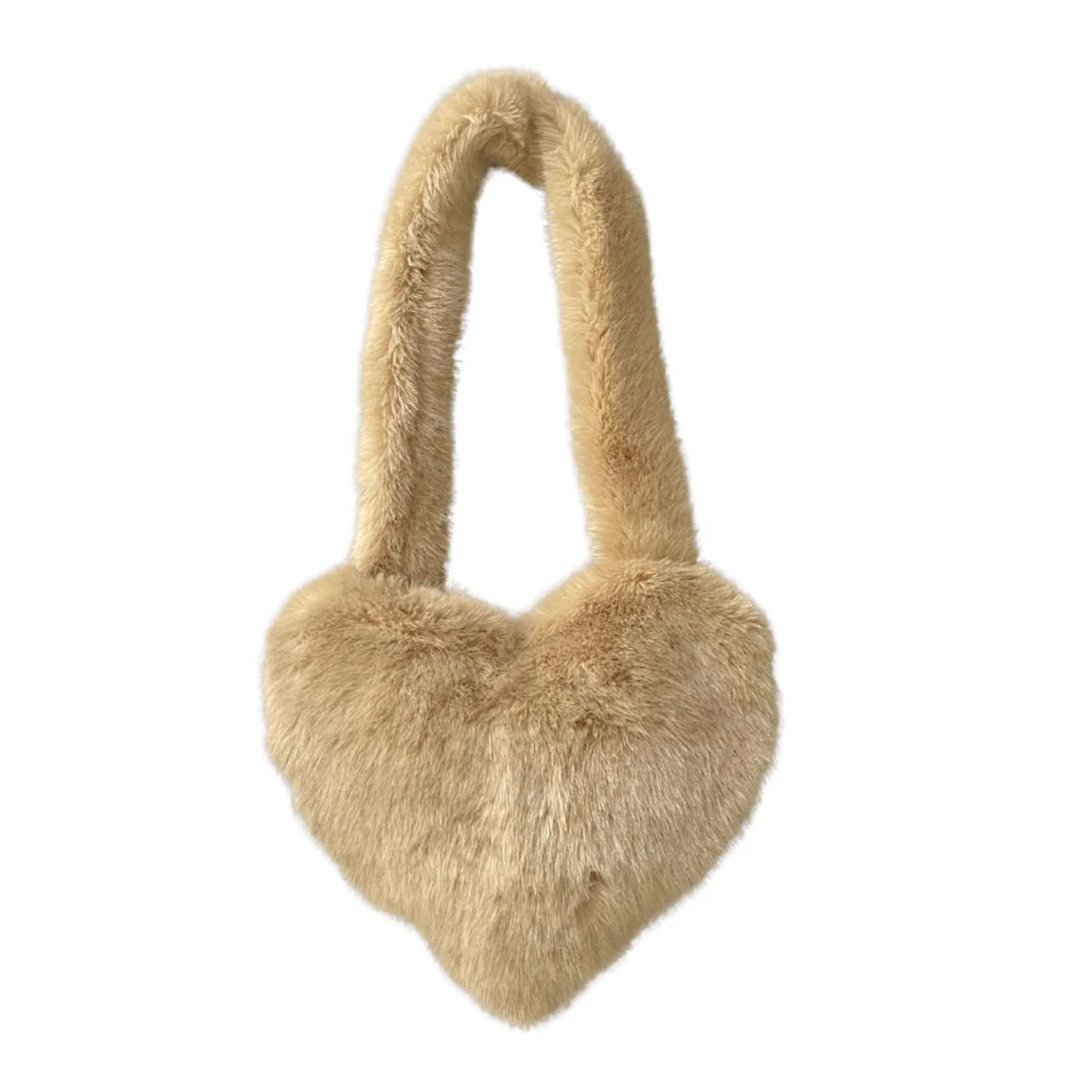 Crossbody Plush Bag Ins Sweet Cool Fairy Pink Love Bag Handheld Crossbody Spicy Girl Imitation Fox Hair 240915