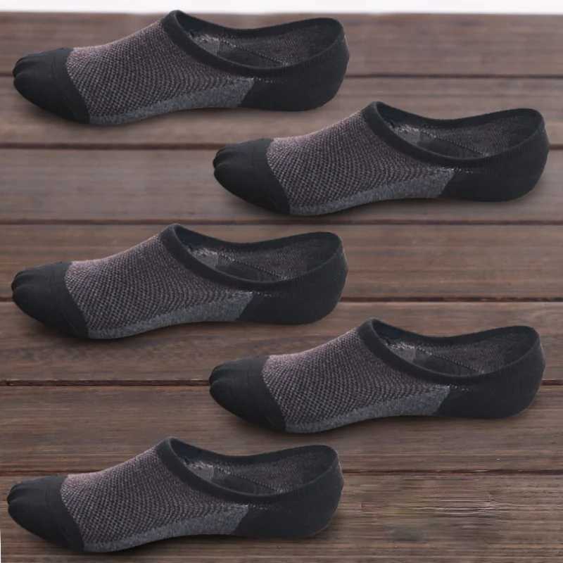 5 pairs of summer mens shallow mouth young peoples short socks invisible students low cut thin W240905
