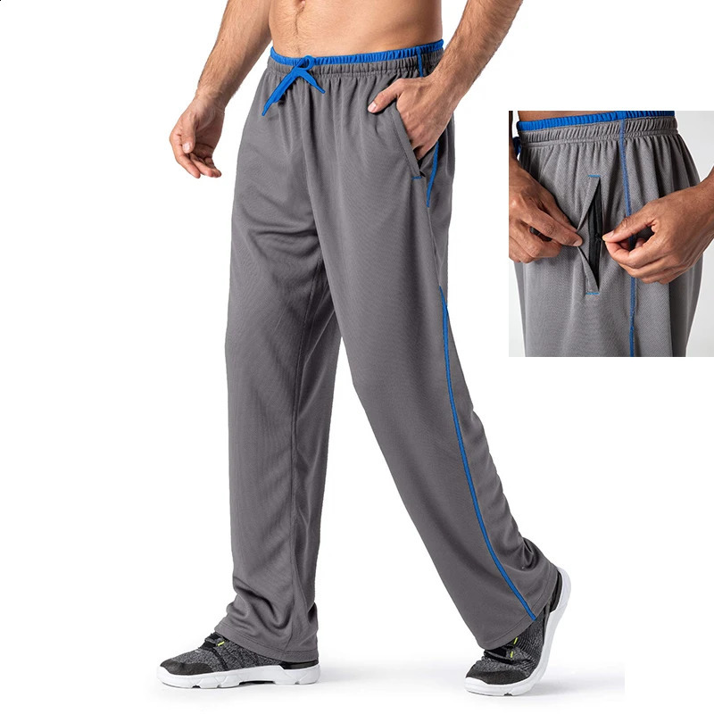 MAGCOMSEN mens jogging pants with mesh lining quick drying breathable loose fit fitness pants summer sportswear tracksuit Trousers 240906