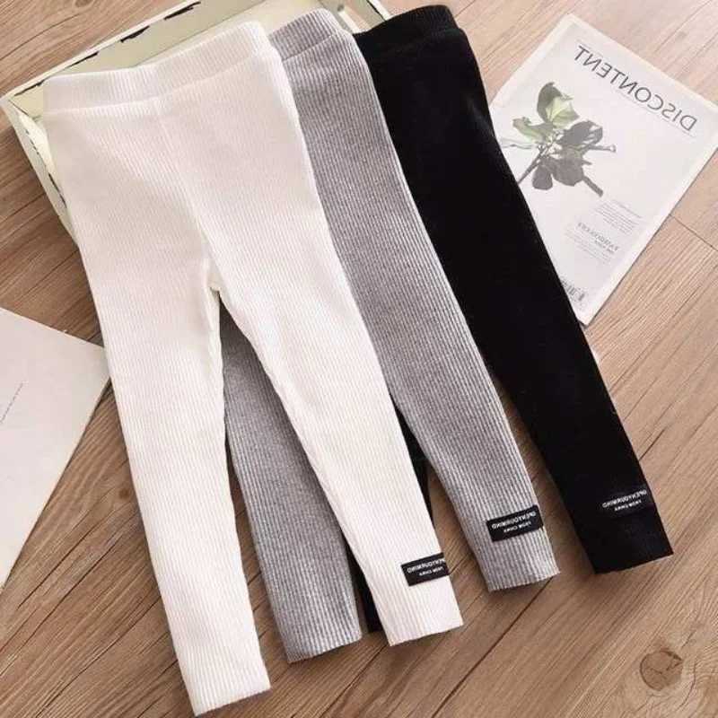Girls Leggings Summer Autumn Kids Pants Babys Girls Skinny Leggings Children Slim Elasticity Trousers Pencil Pants 2-13 YEAR Y240906