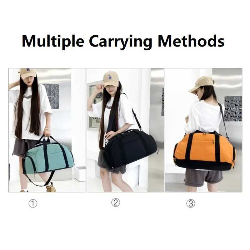 New sports and fitness bag large capacity fitness yoga bag with shoe bag fashionable mens training ultra light travel bag W240906