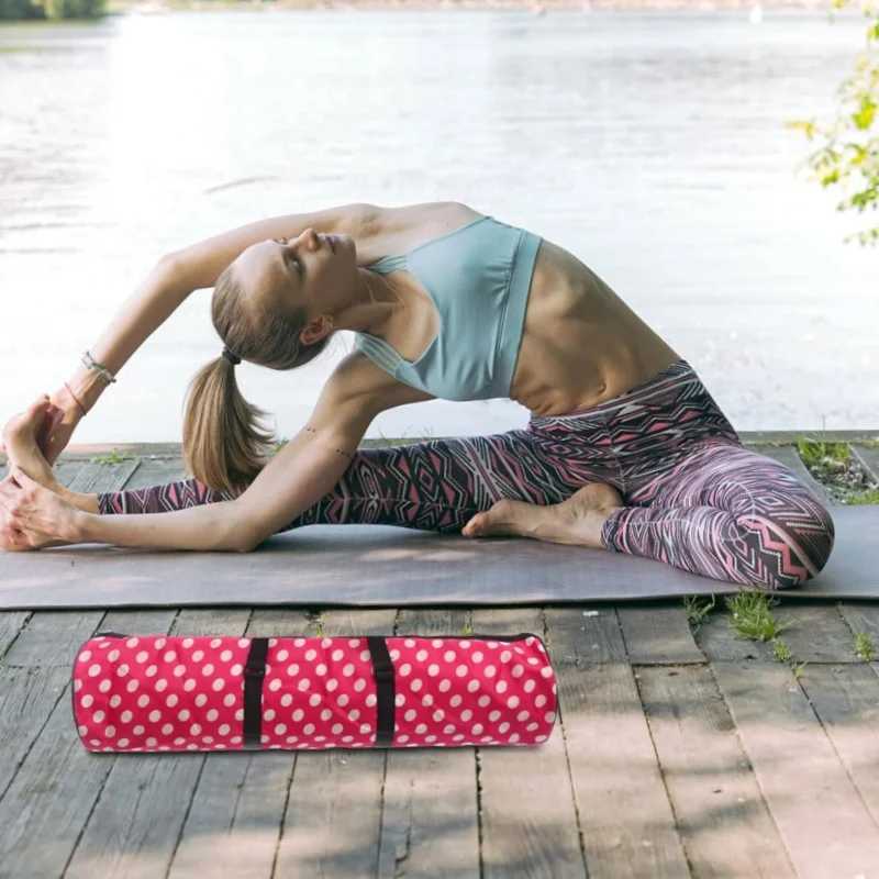 Yoga mat bag waterproof yoga training handbag gym folding exercise mat cover womens indoor and outdoor Pilates yoga exercise W240906