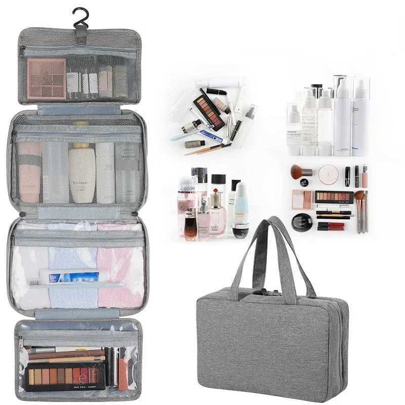 Travel waterproof folding wet dry separation toilet bag cosmetic storage bag large capacity cosmetic bag W240905