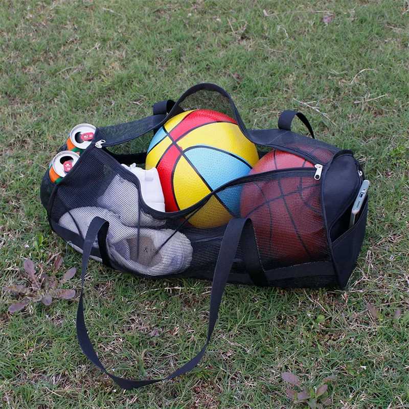 Yoga mat carrier bag basketball volleyball bag sports and fitness storage bag mesh lightweight Pilates and fitness bag W240906