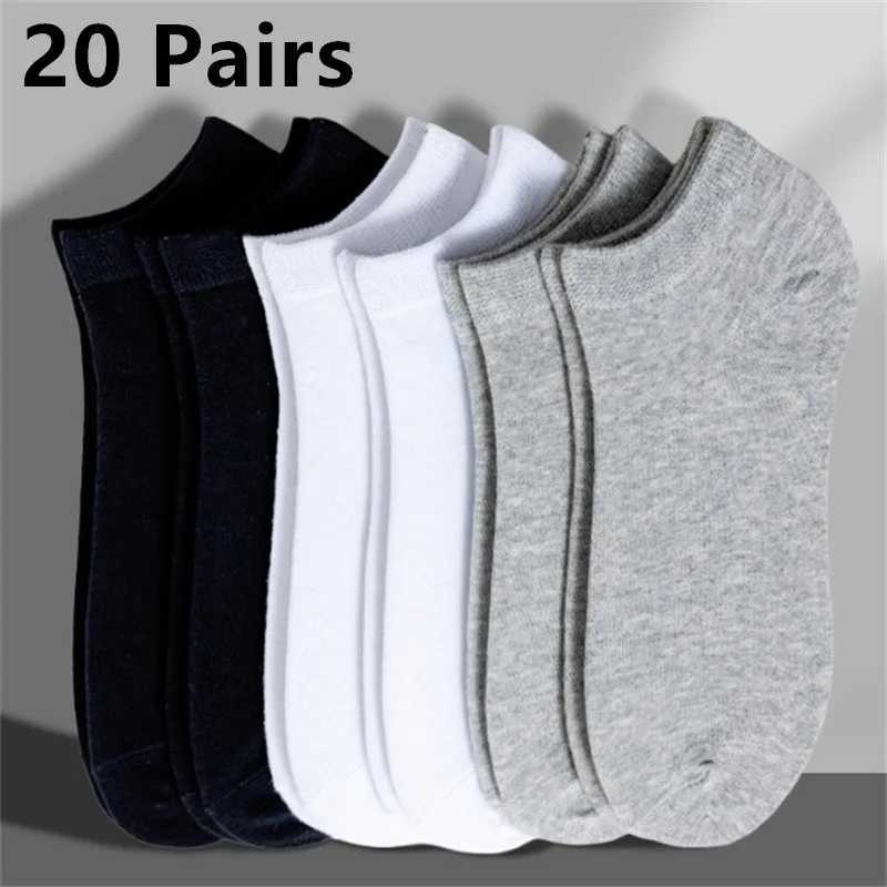 5/10/20/50/100 pairs of unisex casual boat socks thin breathable comfortable odor resistant sweat absorbing mens low cut ankle socks W240905
