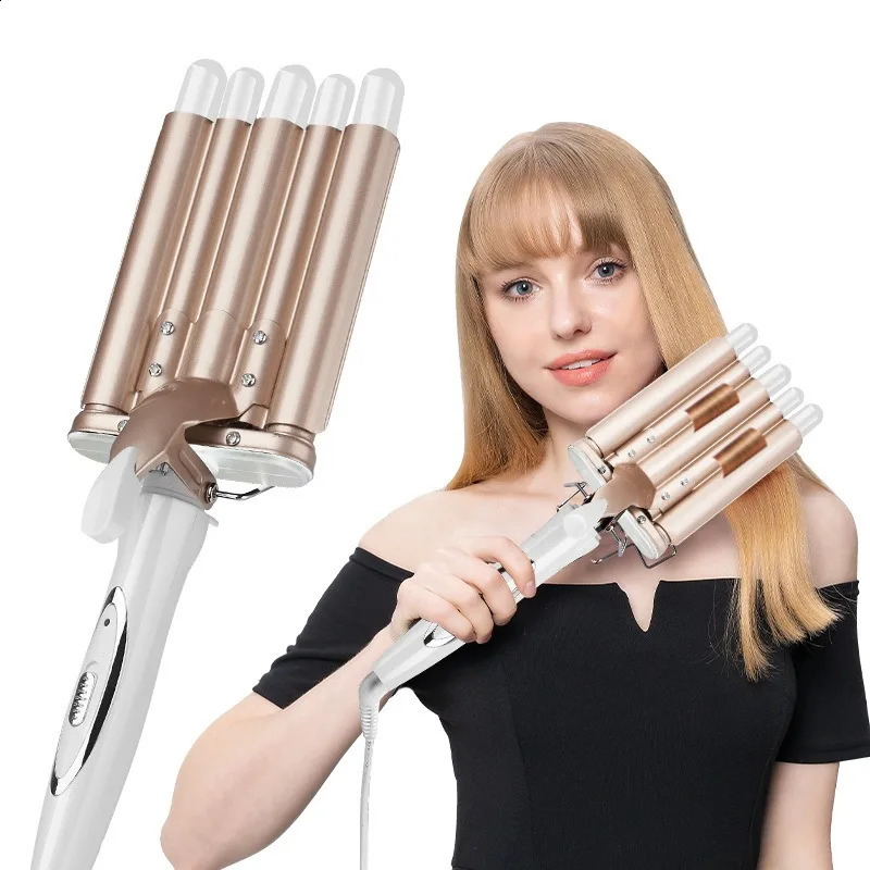 Professional Curling Iron Ceramic Three/Five Barrel Curler 240905