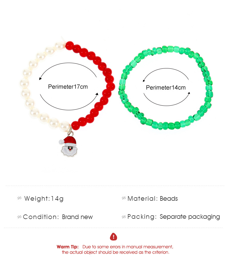 Festive Christmas Beaded Jewelry Collection - Unique Miyuki Seed Bead Bracelets Featuring Jolly Old Saint Nick