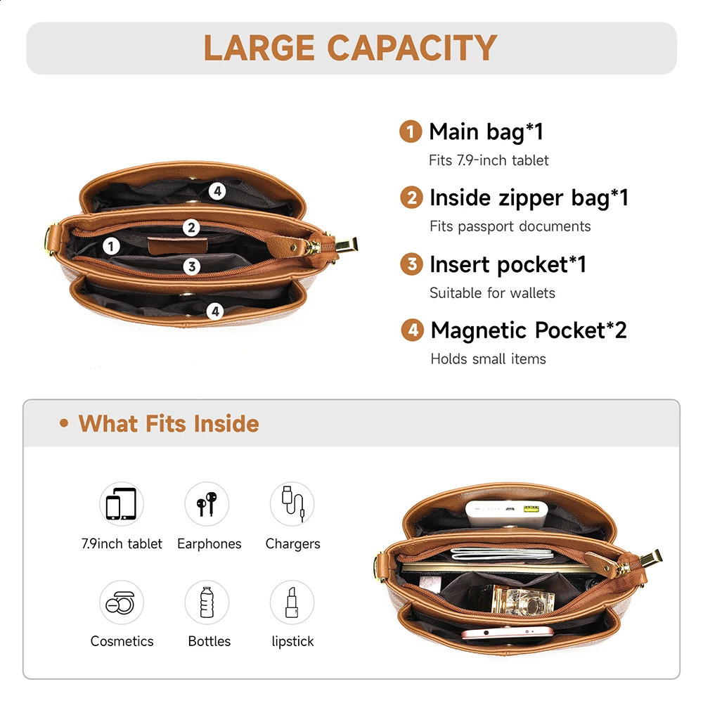 WESTAL Womens Genuine Leather Shoulder Bag Mini Handbag Fashion Ten Font Mobile Phone Manga Daily Messenger 7363 240906