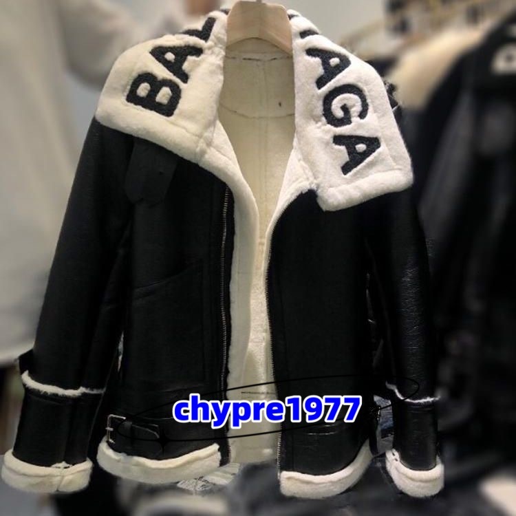 Designer leather jacket luxury suede jacket Merino fur jumpsuit jacket Women classic winter warm windproof furry jacket