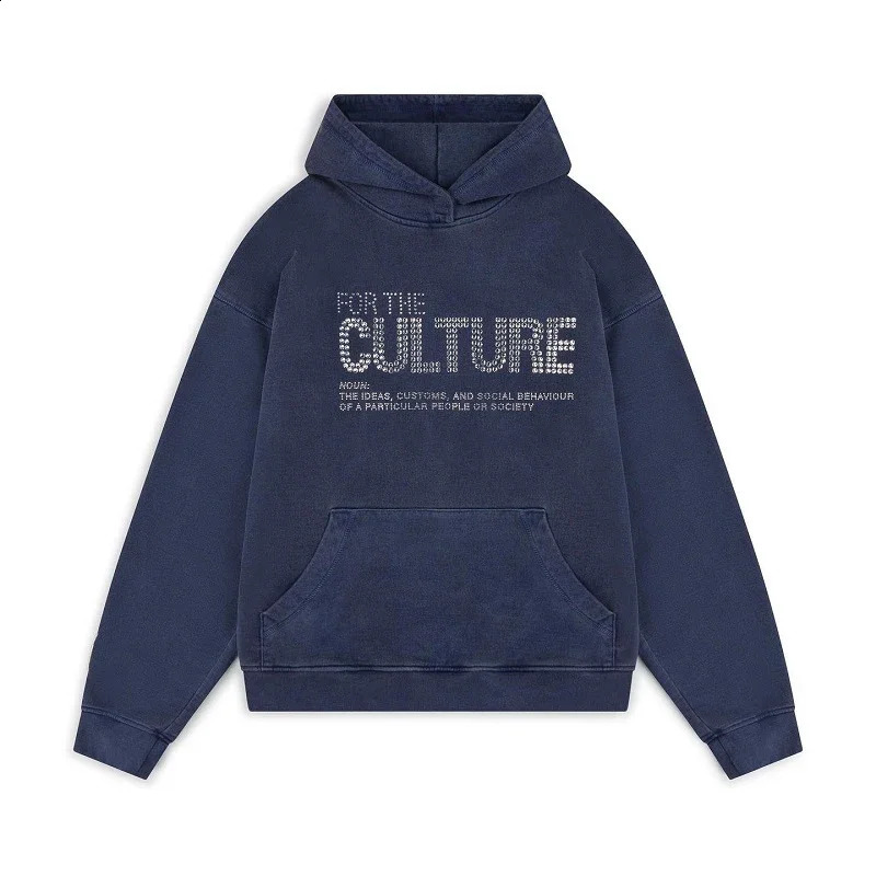 Womens Retro Harajuku Sports Diamond Decorative Hoodie Street Hip Hop Gothic Letter Pattern Mens Casual Couple Top 240904
