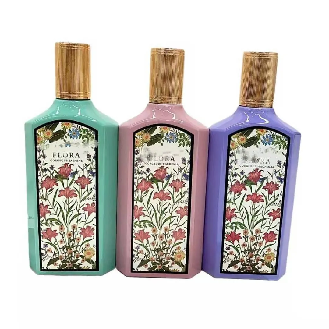 Flora 2024 Parfum Femme Gardenia Cologne 100ml Jasmin Sensuel Spray EDP Essence Royale Mariage Longue Tenue