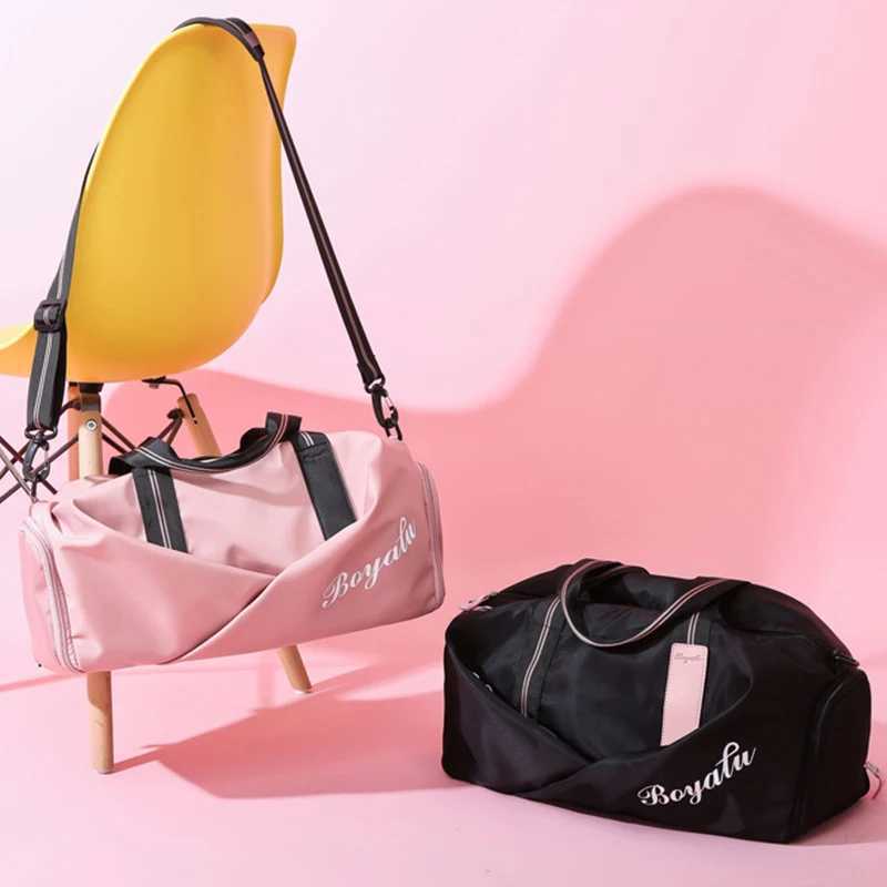 Sports and fitness bag dry wet separation yoga bag waterproof travel shoes handbag womens yoga training and fitness shoes W240906