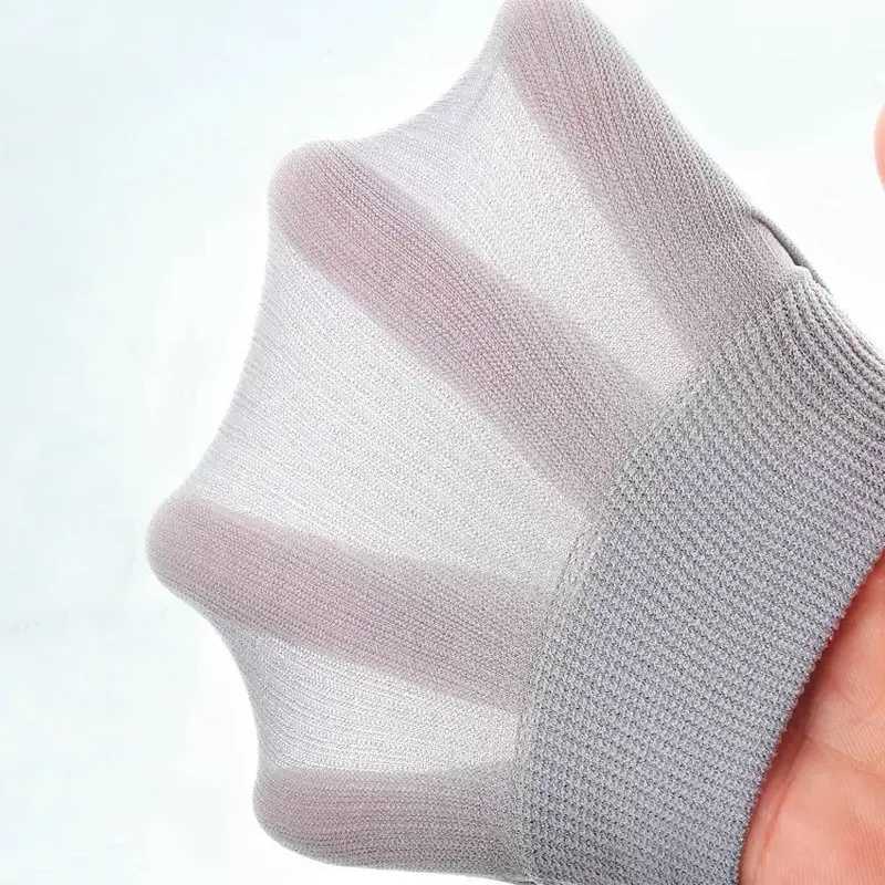 10Pairs Men Socks Bamboo Fiber Middle Tube Socks Summer Spring Thin Breathable Business Men Absorption Deodorant Silk Long Sock Y240906