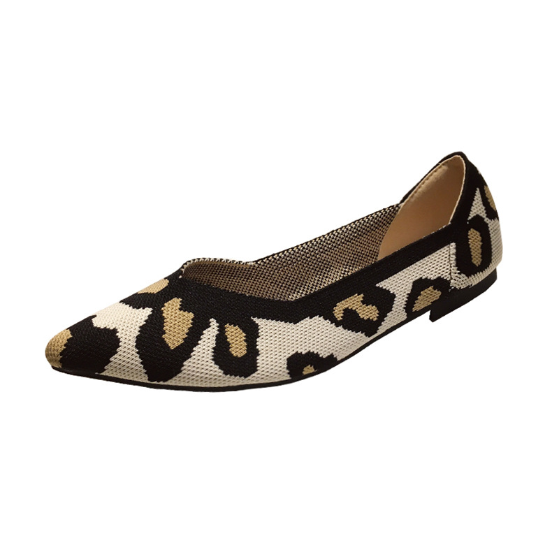 Casual Shoes flat shoes fashion leisure Women's flat shoes pointed knitting elastic comfortable boutique shoes