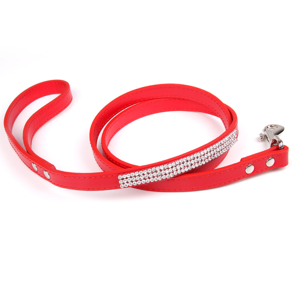Halloween fashion rhinestone ornaments leash dog chain anti-lost pet dog dog cat leash wholesale