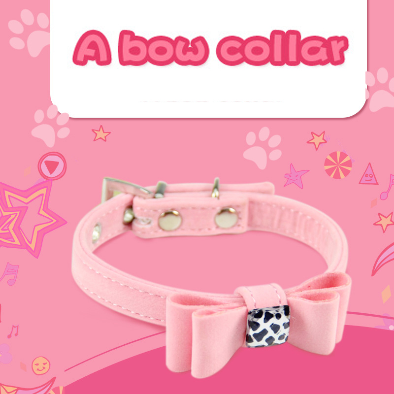 Pet collar personalized bow pet cat collar plush soft suitable for pets to wear is the perfect gift for pets
