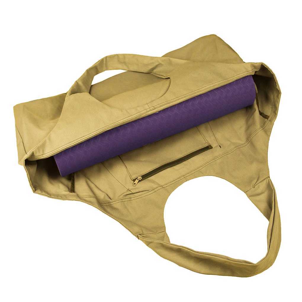 Canvas yoga mat storage bag sports handbag beach key shoe bag W240906