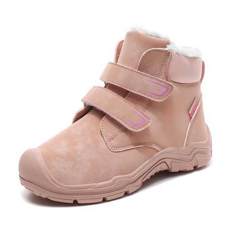 YISHEN Snow Boots Children Winter High-top Warm Plush Boots Kids Outdoor Suede Fashion Trend Girls Boys Shoes Bottes Enfants M240906