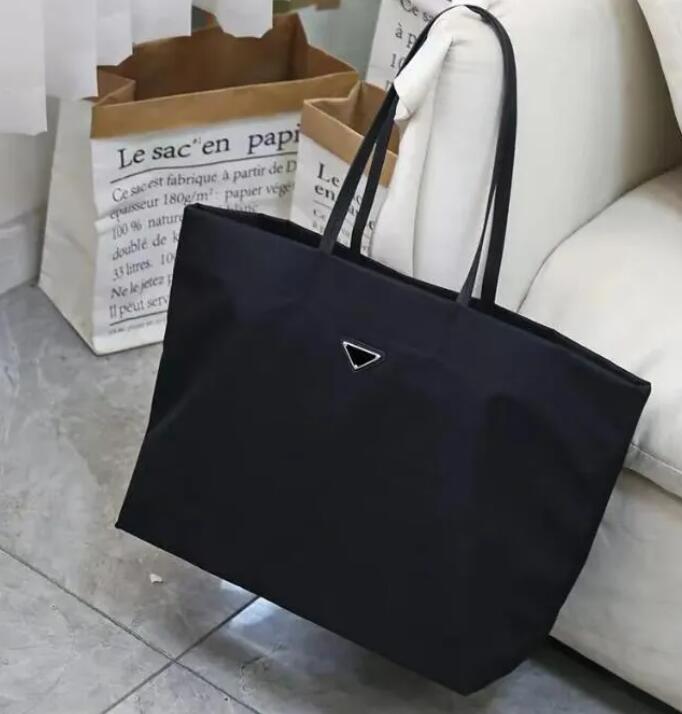 Luxury Designer Brands Shopping Bags Women Triangle Label Waterproof Leisure Travel Bag Large Capacity Nylon Mommy Tote Ladies Shoulder Bag Handbag