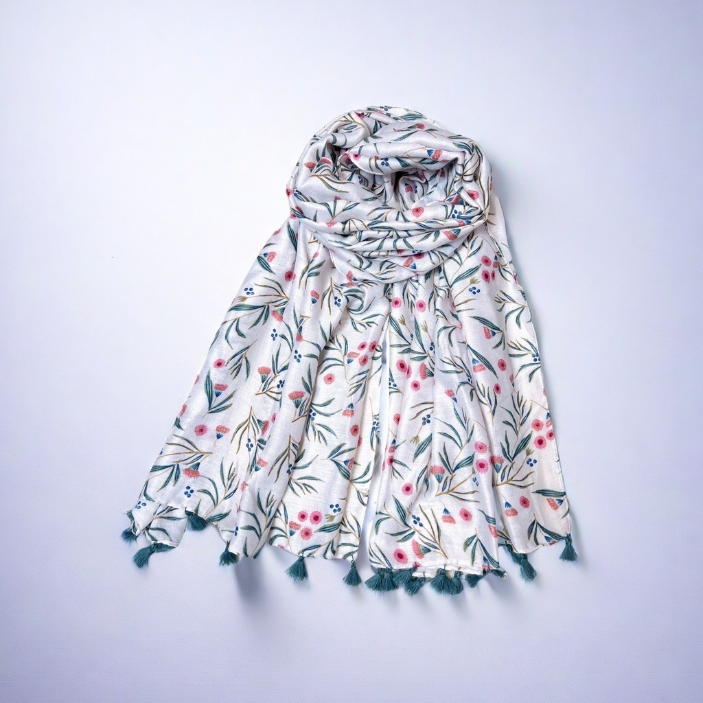 Spring and Autumn Fresh Literary Cotton and Hemp Scarf Women's Korean Edition Silk Scarf Summer Chiffon Scarf Shawl Sunscreen Beach Scarf