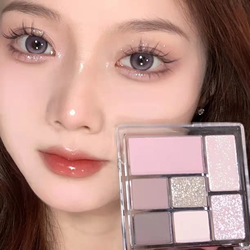 MEIBAOGE New Transparent Seven Plate Earth Pearlescent Matte Color Makeup Beginner Eye Shadow