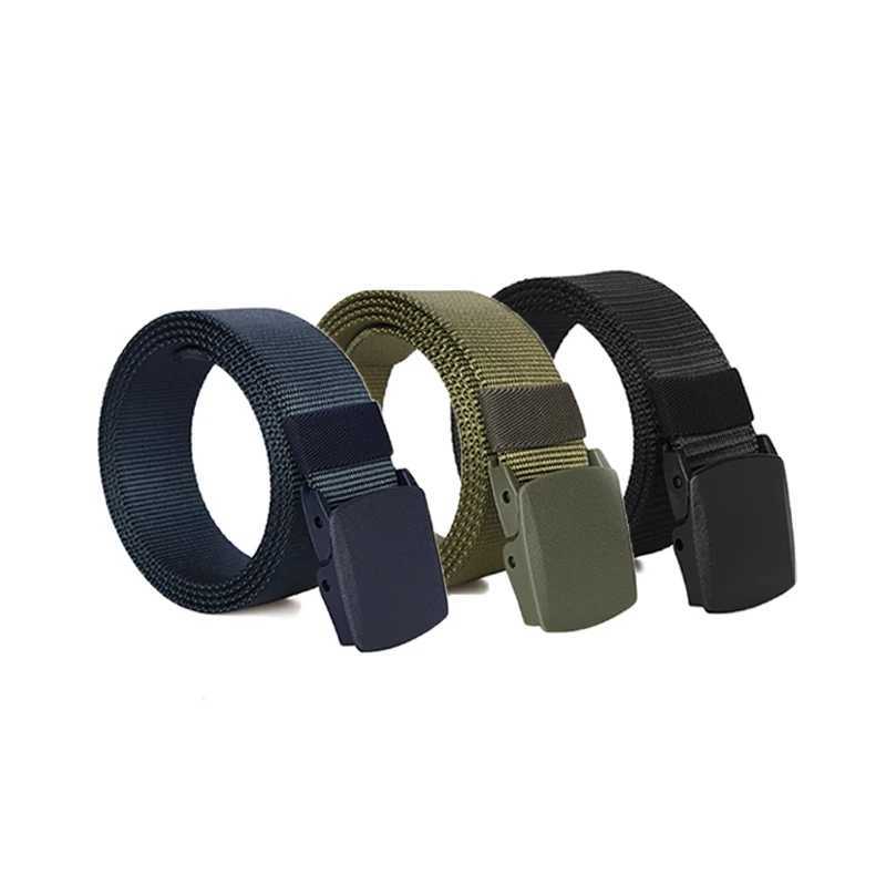 Military automatic buckle nylon strap outdoor hunting multifunctional tactical canvas strap high-quality mens strap W240905