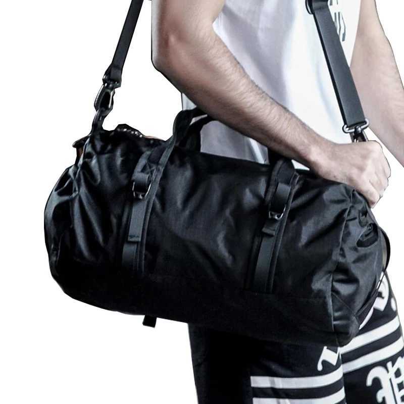 Fitness bag foldable waterproof large space outdoor swimming bag travel equipment handbag fitness bag womens yoga shoe bag W240906