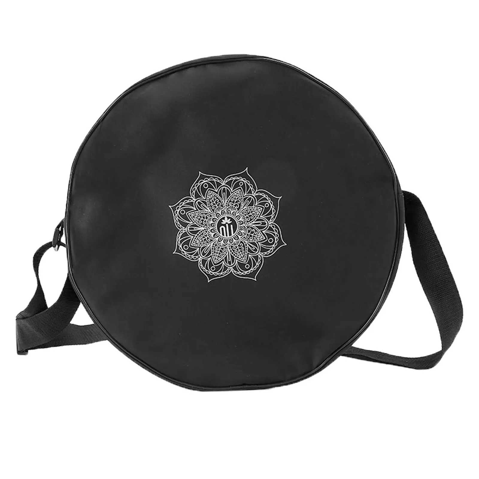 Home>Products>Yoga Wheel>Nylon Black Mandala Flower>Round Yoga Bag W240906