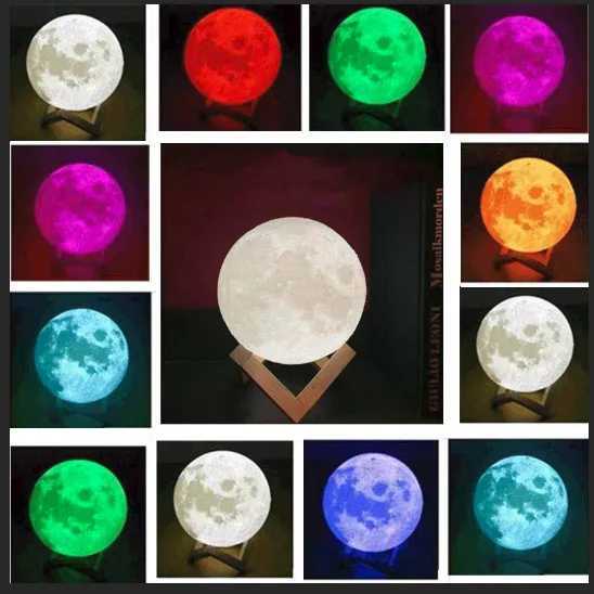 8cm Moon Night Light Creative Bedside Atmospheric Lighting Childrens Bedroom Sleep Light Valentines Day Gift for Girlfriend W240816