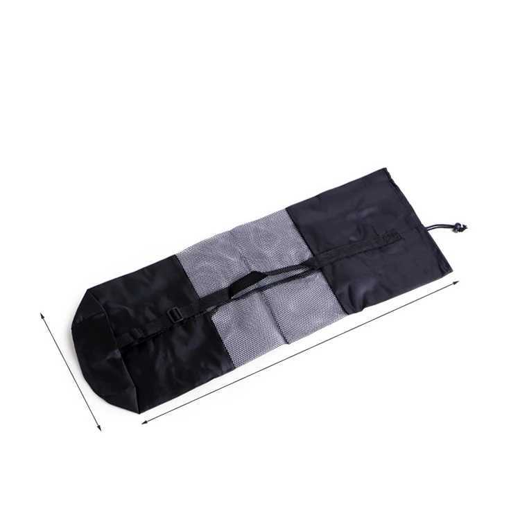 Portable yoga canvas waterproof mesh bag storage Oxford cloth shoulder bag yoga mat storage W240906