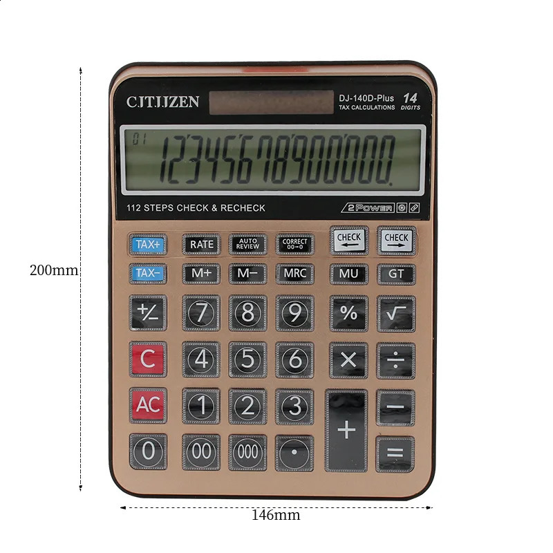Digital Science Calculator Solar AA Battery Dual Energy Universal Programmer Office Stationery Supplies 240906